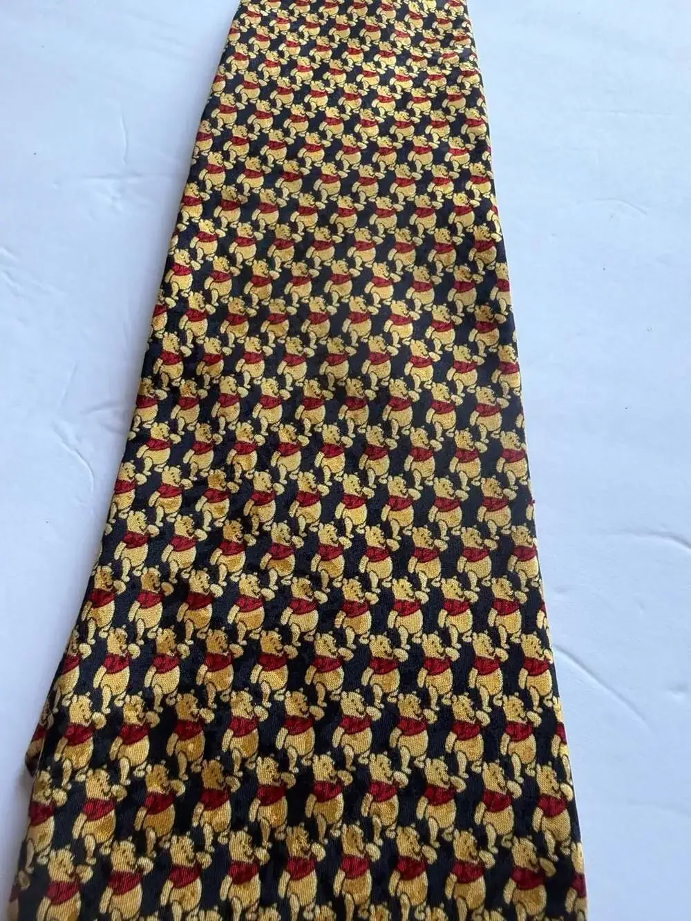 The Disney Store Vintage Winnie the Pooh 100% Silk Necktie Made in Italy